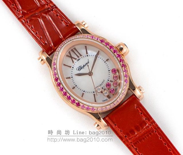 Chopard手錶 蕭邦快樂鑽系列 橢圓型機械6T28新款 蕭邦時尚女表 蕭邦機械女士腕表  hds1845